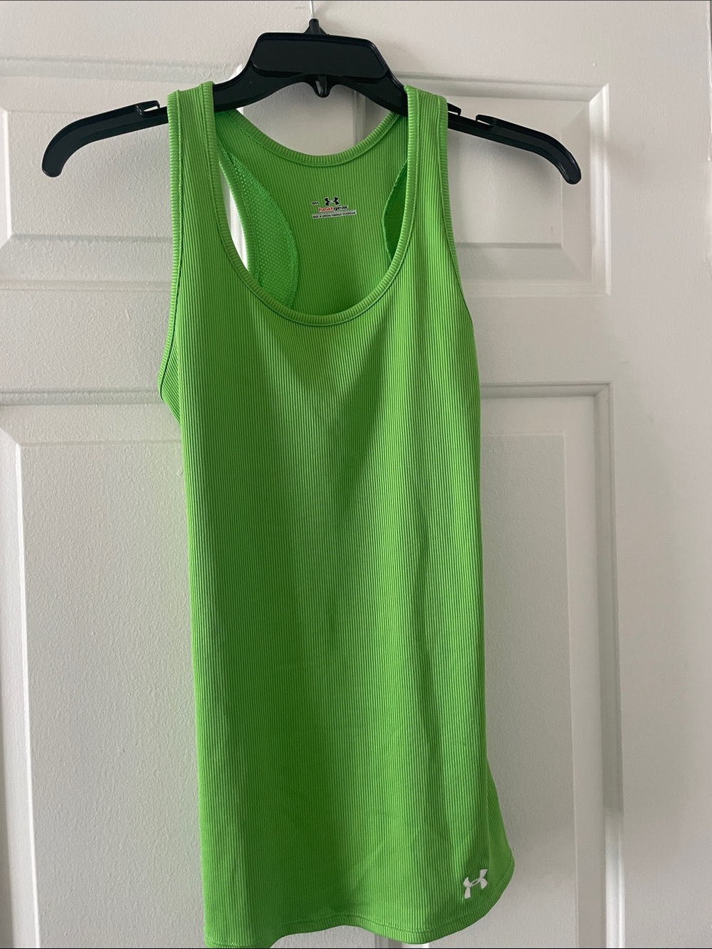 Under Armour Women's Bright Green Ribbed Racerback Tank